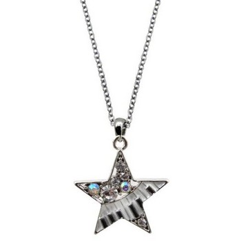 Aim AIMN477 Music Keyboard Star Necklace with crystals