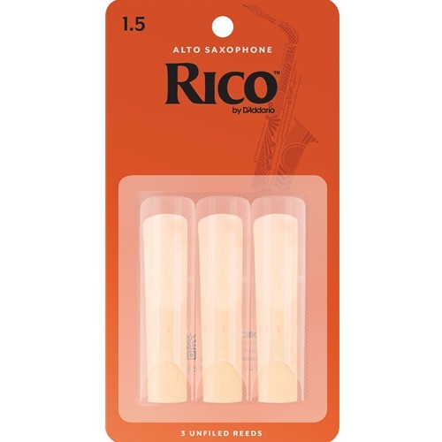 RJA03 Rico by D'Addario Alto Sax Reeds, 3-pack
