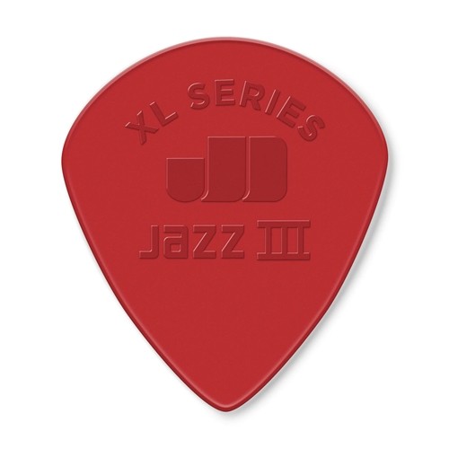 Dunlop 47PXLN Jazz III XL Red Nylon Sharp 6 pack of Guitar Picks