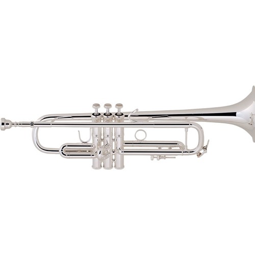 Bach LR180S72 Bb Trumpet, Reverse Lightweight, Silver