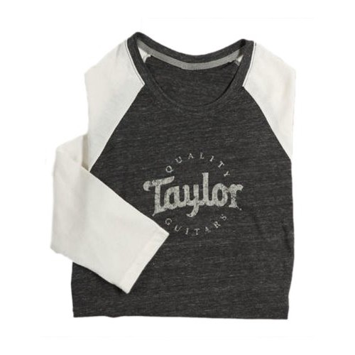 Taylor 4310 Ladies Baseball T, Black/Natural