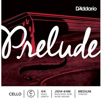 J1014 D'Addario Prelude Cello Single C String, Medium Tension