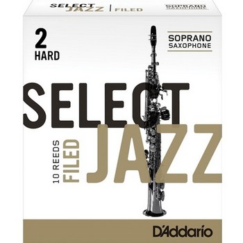 D'Addario Select Jazz Filed Soprano Saxophone Reeds, Box of 10