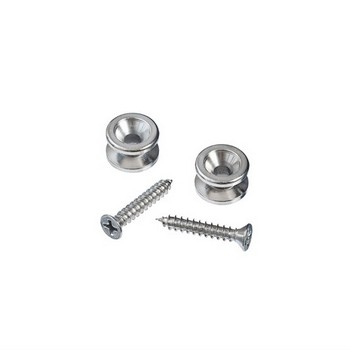 D'Addario PWEP202 Chrome Solid Brass End Pins