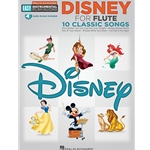 Disney - 10 Classic Songs - Flute Easy Instrumental Play-Along Book with Online Audio Tracks