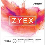 DZ412A D'Addario Zyex Viola Single Aluminum Wound D String, Medium Tension
