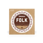 D'Addario EJ32C Folk Nylon Guitar Strings, Ball End, Silver Wound/Clear Nylon Trebles