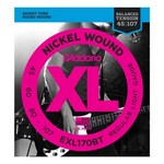 D'Addario EXL170BT Nickel Wound Bass Guitar Strings, Balanced Tension Regular Light, 45-107, Lon