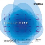 H514 D'Addario Helicore Cello Single C String, Medium Tension
