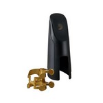 D'Addario HBS2G H-Ligature and Cap, Baritone Sax for Selmer-style Mouthpieces, Gold-plated