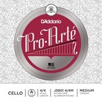 J5901 D'Addario Pro Arte Cello Single A String, Medium Tension