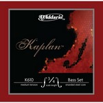 K6103/4M D'Addario Kaplan Bass String Set, 3/4 Scale, Medium Tension