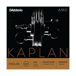 KA3104/4M D'Addario Kaplan Amo Violin String Set, 4/4 Scale, Medium Tension