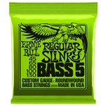 Ernie Ball EB2836 Nickel Wound 5 String Electric Bass Strings, Regular Slinky (45 - 130)