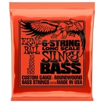 Ernie Ball EB2838 Nickel Wound 6 String Electric Bass Strings, Long Scale Slinky (32 - 130)