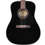 Fender CD-60 Dreadnought V3 Acoustic Guitar, Walnut Fingerboard, Black