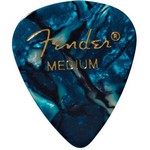 Fender 1980351808 Medium Ocean Turquoise Guitar Picks, 12 Pack