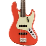 Fender Vintera II '60s Jazz Electric Bass Guitar, Fiesta Red