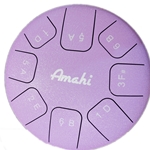 Amahi KLG10PU 10" Purple Steel Tongue Drum, D Major Pentatonic