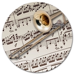 Music Gift 621593-TROM Trombone Round Mouse Pad