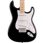 Squier Sonic Stratocster Electric Guitar, Maple Fingerboard, Black