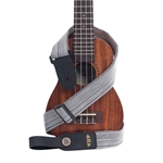 Kala STP-HGRY Heather Grey Handmade Ukulele Strap