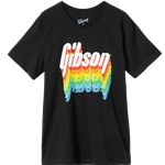 Gibson GA-TEE-RNBW-BLK Rainbow Tee Black
