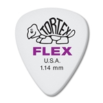 Dunlop 428P114 Tortex Flex Standard Guitar Pick, .1.14mm Purple, 12 Pack