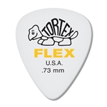 Dunlop 428P073 Tortex Flex Standard Guitar Pick, .73mm Yellow,  12 Pack