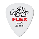 Dunlop 428P050 Tortex Flex Standard Guitar Pick, .50mm Red, 12 Pack