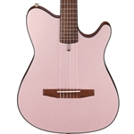 Ibanez FRH10N Thinline Acoustic Guitar with Electronics, Rose Gold Metallic Flat