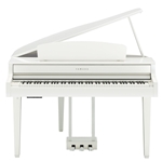 Yamaha CLP765GPWH Polished White Clavinova Digital Grand Piano With Bench