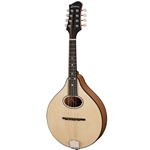 Eastman PCH-M104-NAT A-Style Mandolin w/Oval Hole and Flat Back, Natural w/Bag