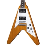 Gibson 70s Flying V Electric Guitar, Antique Natural