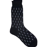 Aim 10025C Mini G-Clefs Socks, Men's (10-13)