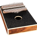 Ortega OKB4-MBK C Major 17-Key Solid Acacia Wood, Sparkle Metallic Black Top Kalimba with Case