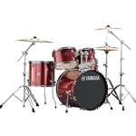 Yamaha 5-Piece Rydeen Drum Set, Burgundy Glitter