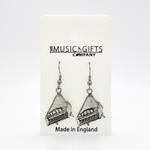 Music Gift PE8 Grand Piano Pewter Earrings