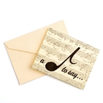 Music Gift RBS02 A Note To Say - Boxed Notecards