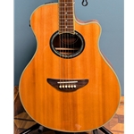 Used Yamaha APX700 Acoustic/Electric Guitar, Natural with SKB Hardshell Case