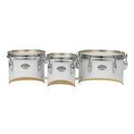 Pearl MJT680/CXN33 Junior Marching Trio Set 6x6.5 8x6.5 10x6.5 W/Carrier, Pure White