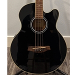 Used Ibanez AEB5E-BK Acoustic Bass Guitar with Electronics, Black