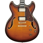 Ibanez AS93FM Artcore Expressionist Semi-Hollow Electric Guitar, Transparent Moss Green