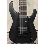 Used Jackson JS32 8-String Dinky Arch Top Electric Guitar, Satin Black