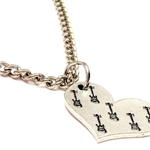 Chubby Chico Charms CH00546 Guitars All Over Your Heart Single Charm Necklace, 20" Chain