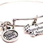 Chubby Chico Charms CH01050 A Symphony of Sounds Expandable Bangle Bracelet