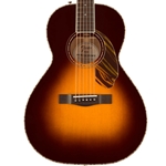 Fender PS-220E Parlor Acoustic Guitar, Ovangkol Fingerboard, 3-Color Vintage Sunburst