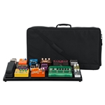 Gator GPB-XBAK-1 Black XBAK Aluminum Pedal Board; Extra Large w/ Carry Bag