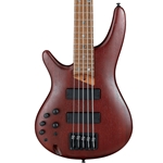 Ibanez SR505EL Lefty 5-String Electric Bass Guitar, Brown Mahogany