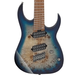 Ibanez RGMS7PB 7-String Electric Guitar, Cosmic Blue Starburst